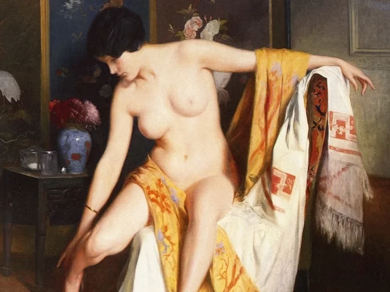 1855-Julius LeBlanc Stewart - Nudo in un interno
